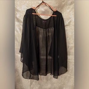 Women’s Plus Size Shear Shoulder Cover